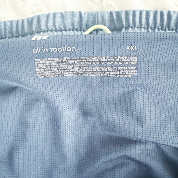 NWT All in Motion All in Men's Lined Run Shorts 9" Gym Running Blue Grey XXL 2XL - Picture 7 of 12
